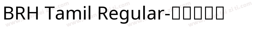 BRH Tamil Regular字体转换